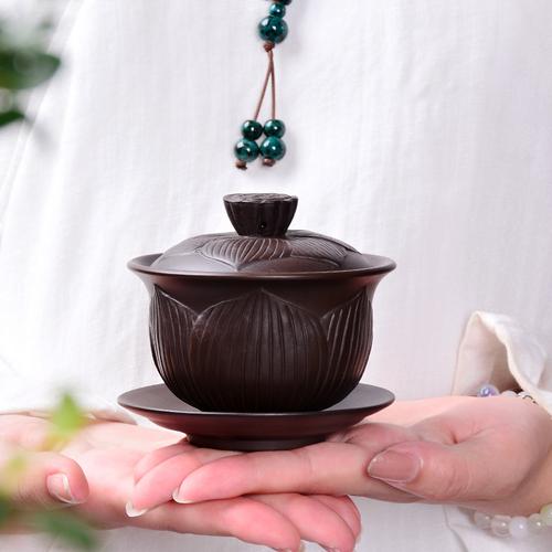 宜兴紫砂功夫茶具套装家用原矿紫泥整套茶壶茶杯盖碗泡茶器礼品道