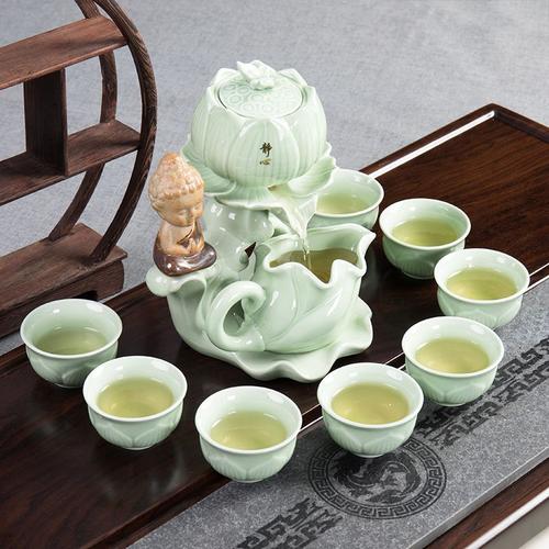 全自动懒人泡茶器陶瓷自动茶具一整套带杯子简约复古创意防烫