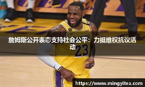 詹姆斯公开表态支持社会公平：力挺维权抗议活动